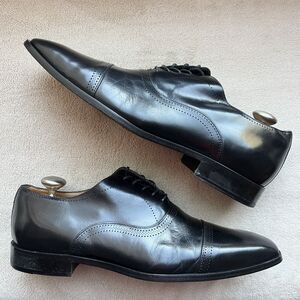Flag LTD Nappa Glove Noble Cap Toe Black Leather Dress Shoes Men 10.5 M Classic